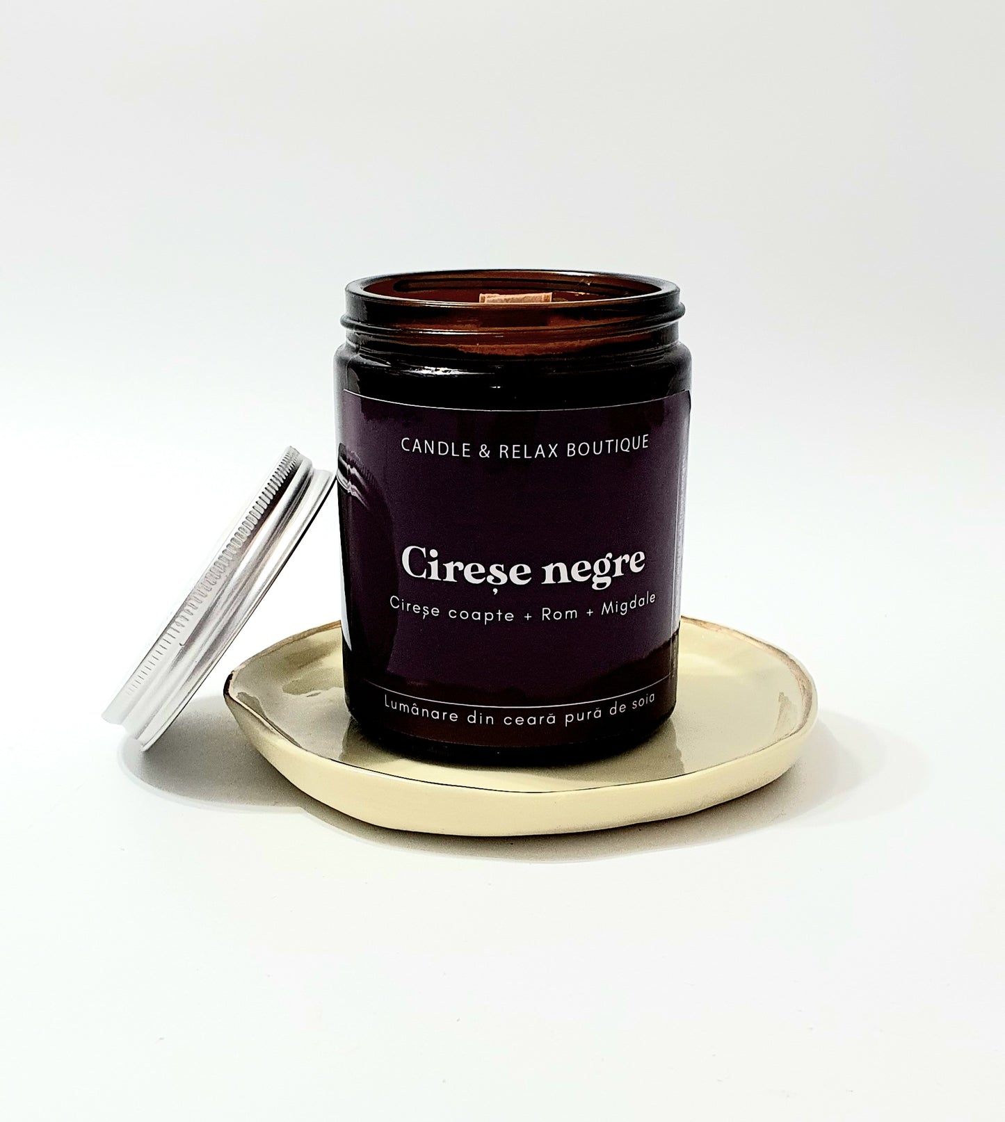 cirese lumanare parfumata cirese amare ceara soia migdale rom dulceata de cirese cirese amare