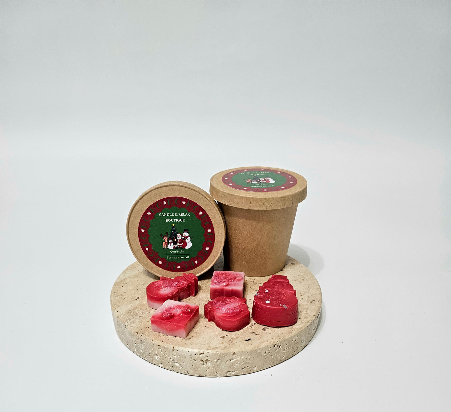 Tablete parfumate din ceara de soia pentru aromaterapie in cutie de carton