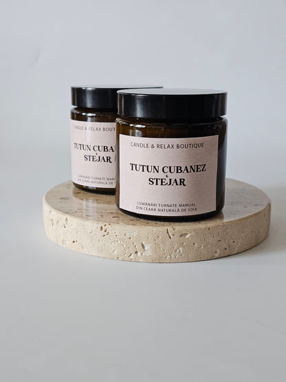 trabuc cuba havana lumanare parfumata ceara soia masculin  relaxare cladiri colorate seara romantica cadou pentru el 